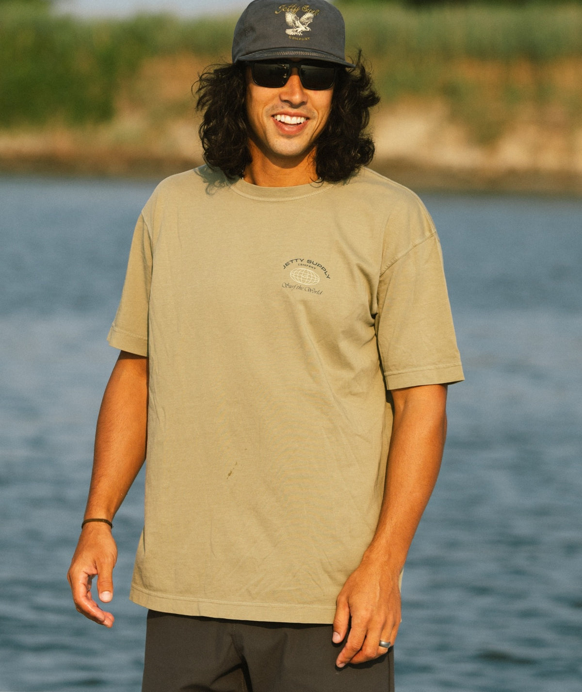 Surf World Tee - Bay Leaf