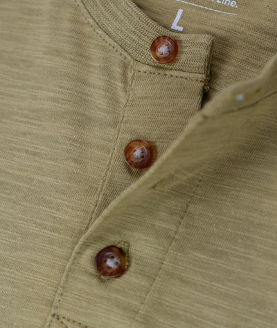 Mariana Slub Henley - Olive