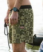 Bayside Volley Short - Olive - Jetty