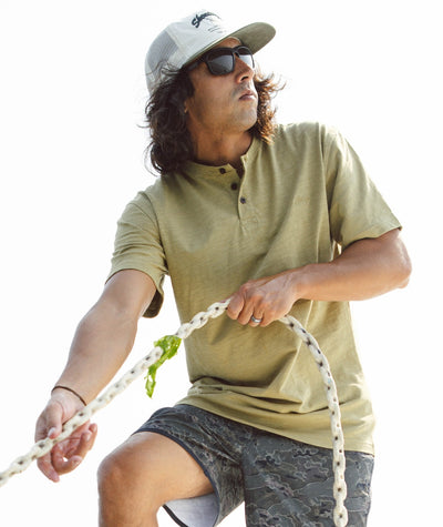 Mariana Slub Henley - Olive