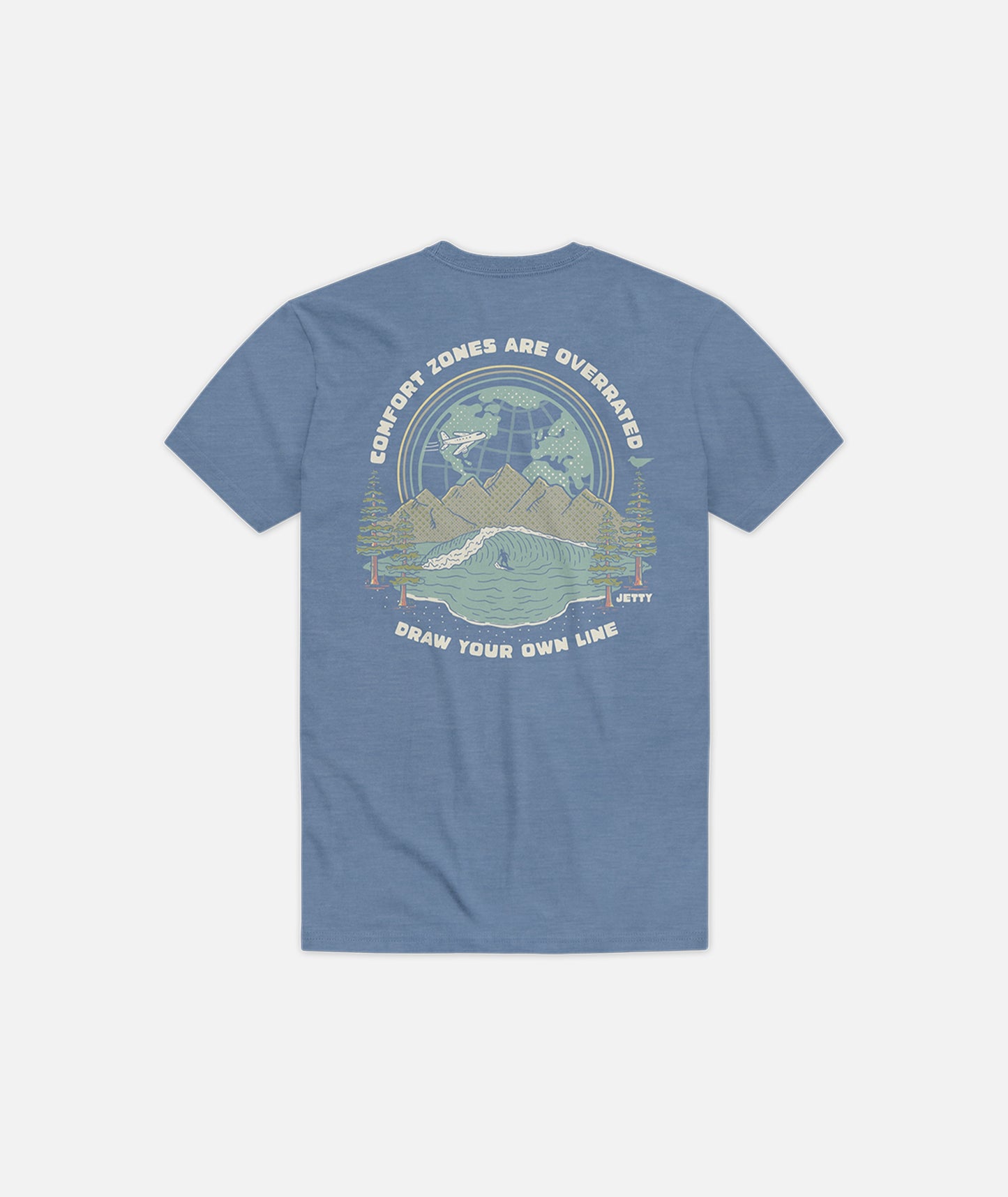 Grom Comfort Zones are Overrated Tee - Blue