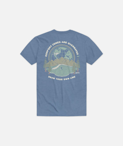 Grom Comfort Zones are Overrated Tee - Blue