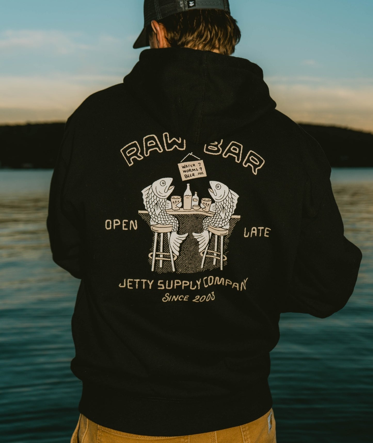 Raw Bar Hoodie - Black