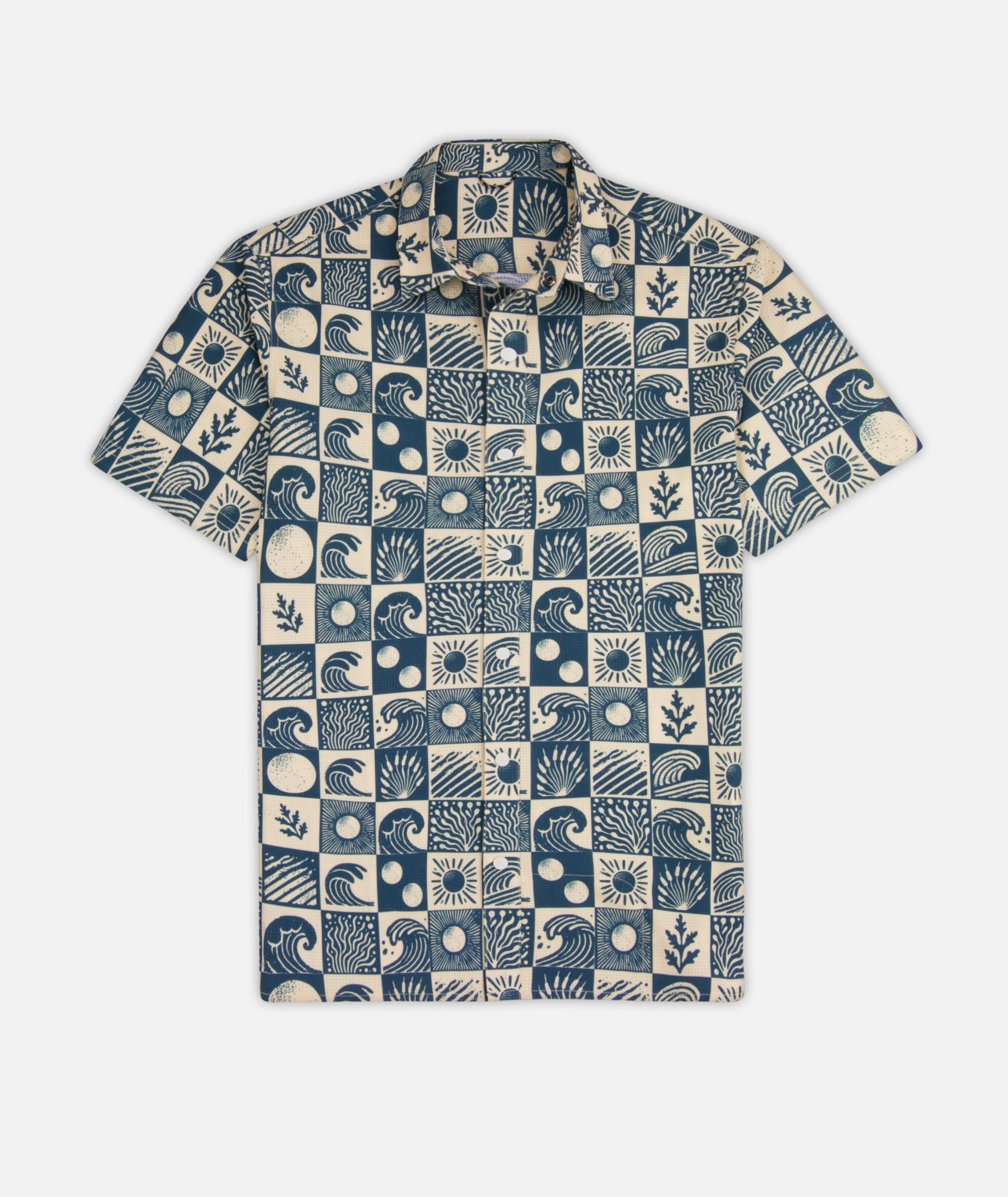 Sandspit Tech Woven Shirt - Oyster Blue - Jetty