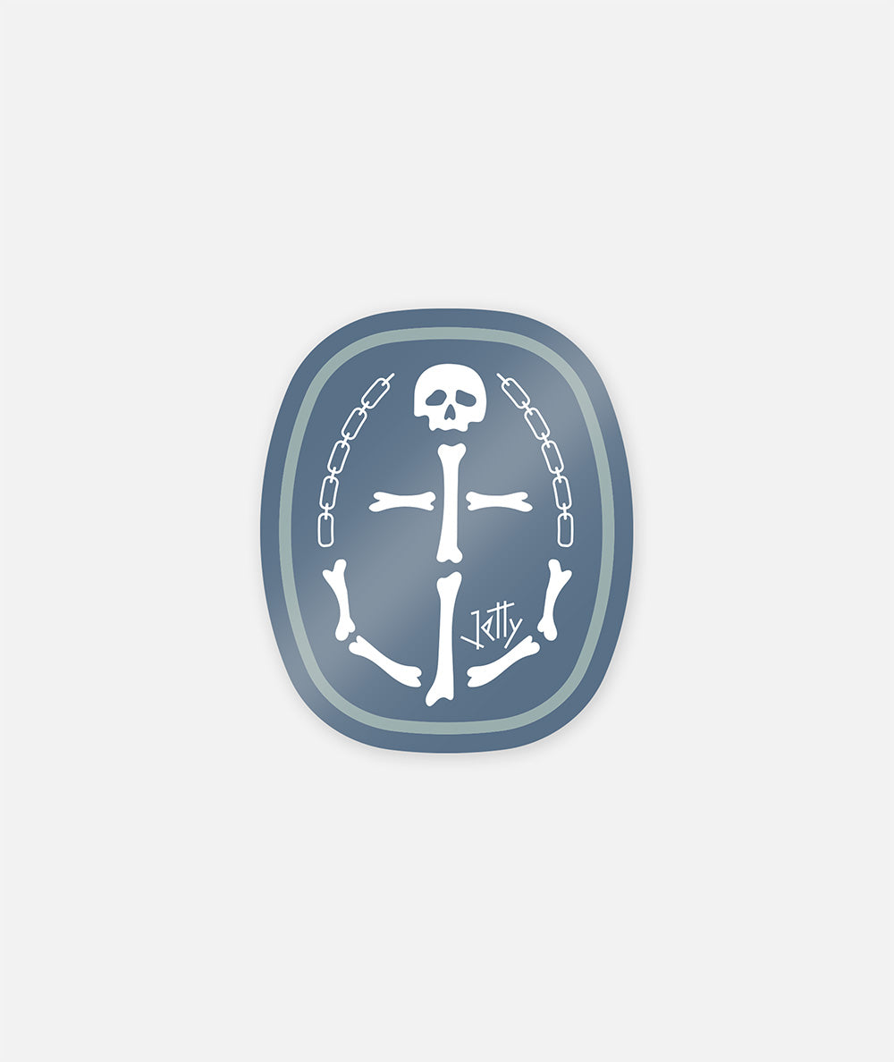 Davy Sticker - Navy
