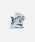 Land and Sea Explorer Sticker - Light Blue