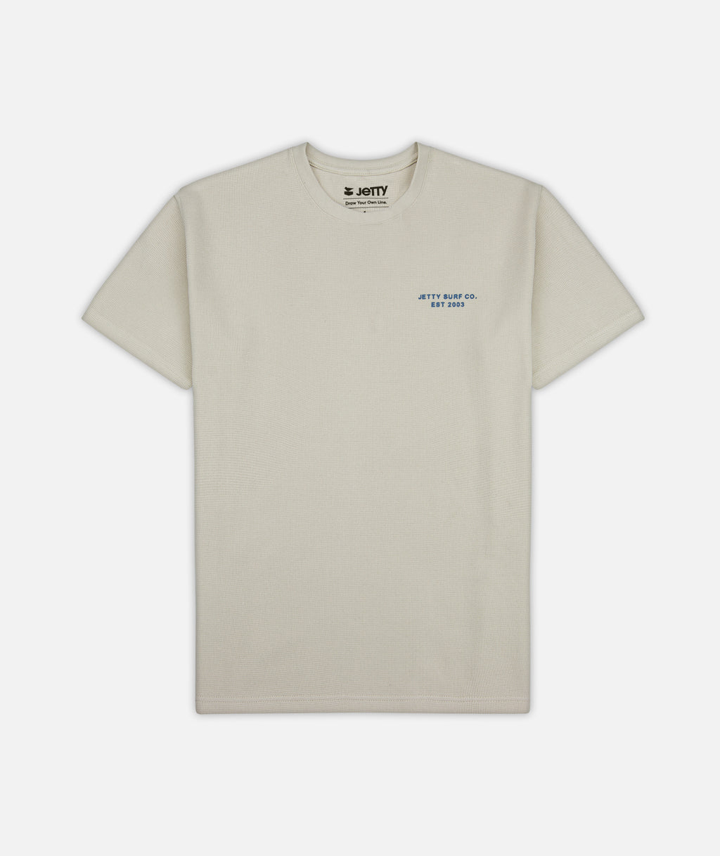 Trench Waffle Tee - White - Jetty