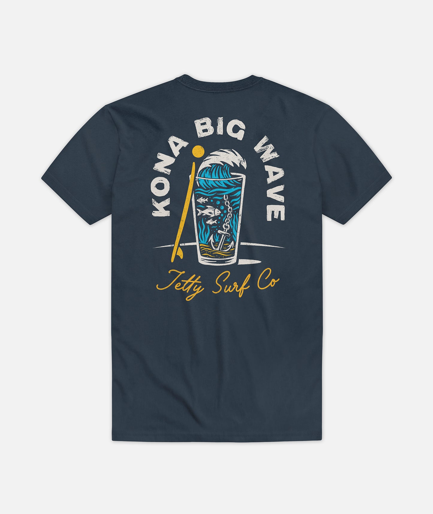Jetty x Kona Wave Pint Tee - Navy