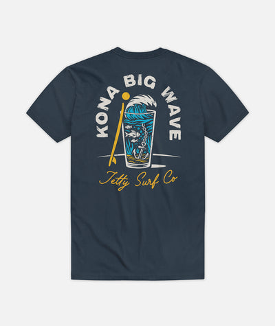 Jetty x Kona Wave Pint Tee - Navy