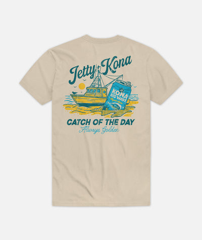 Jetty x Kona Catch of the Day Tee - Sand