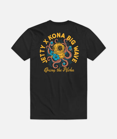 Jetty x Kona Helmet Tee - Black