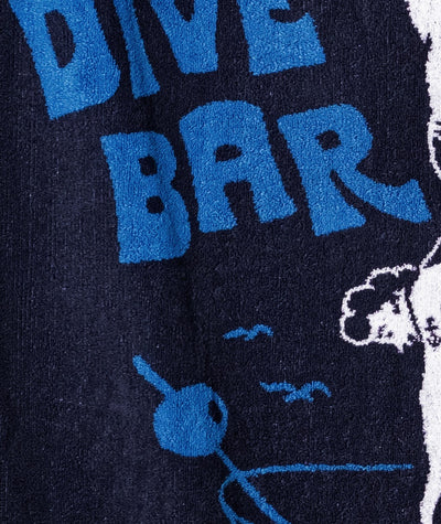 Dive Bar Beach Towel - Navy