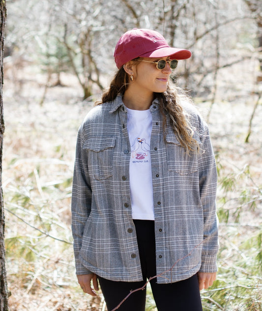 Nivean Lined Flannel Jacket - Stone