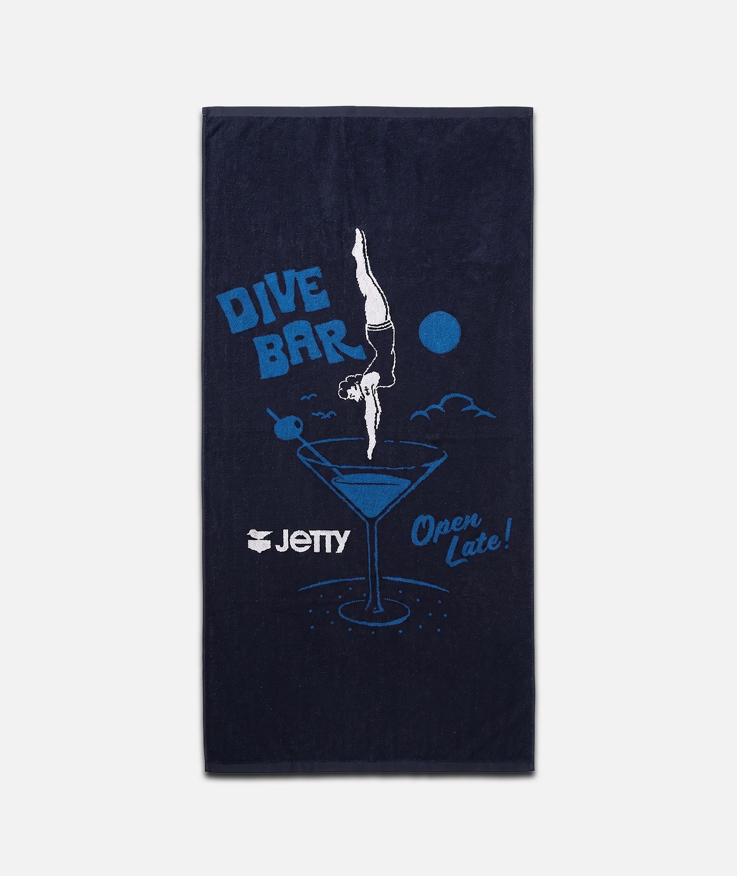 Dive Bar Beach Towel - Navy