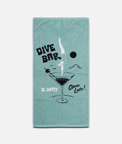Dive Bar Beach Towel - Mint