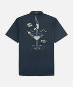 Maris Embroidered Shirt - Navy