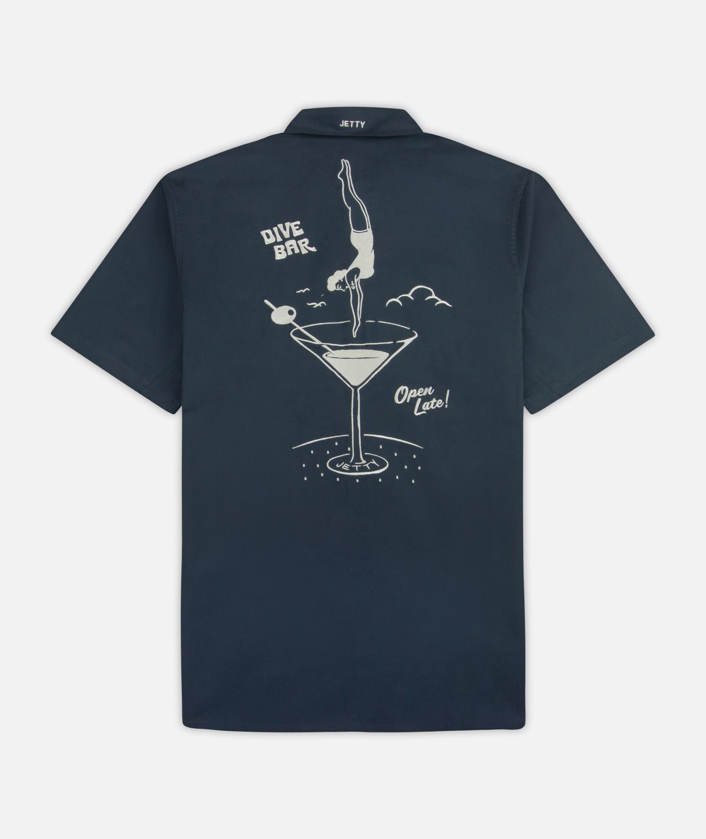 Maris Embroidered Shirt - Navy