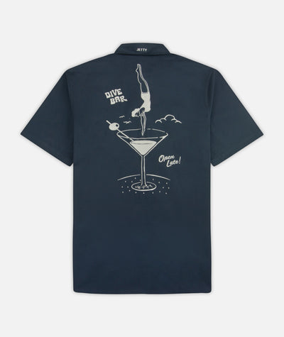 Maris Embroidered Shirt - Navy
