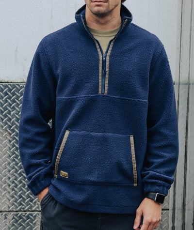 Port Hi Pile Fleece - Navy