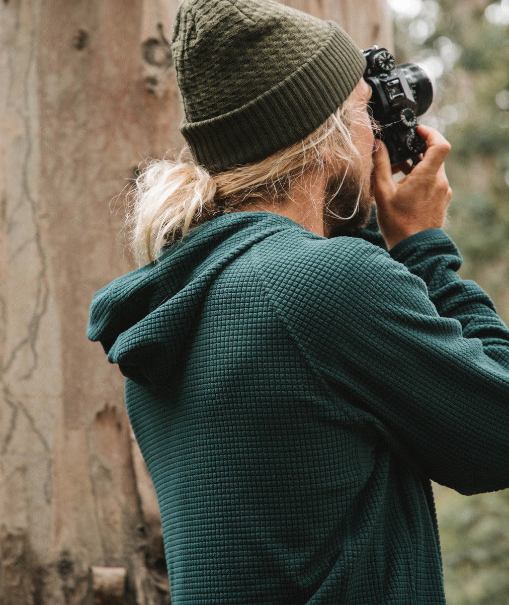 Manteo Tech Hoodie - Forest Green