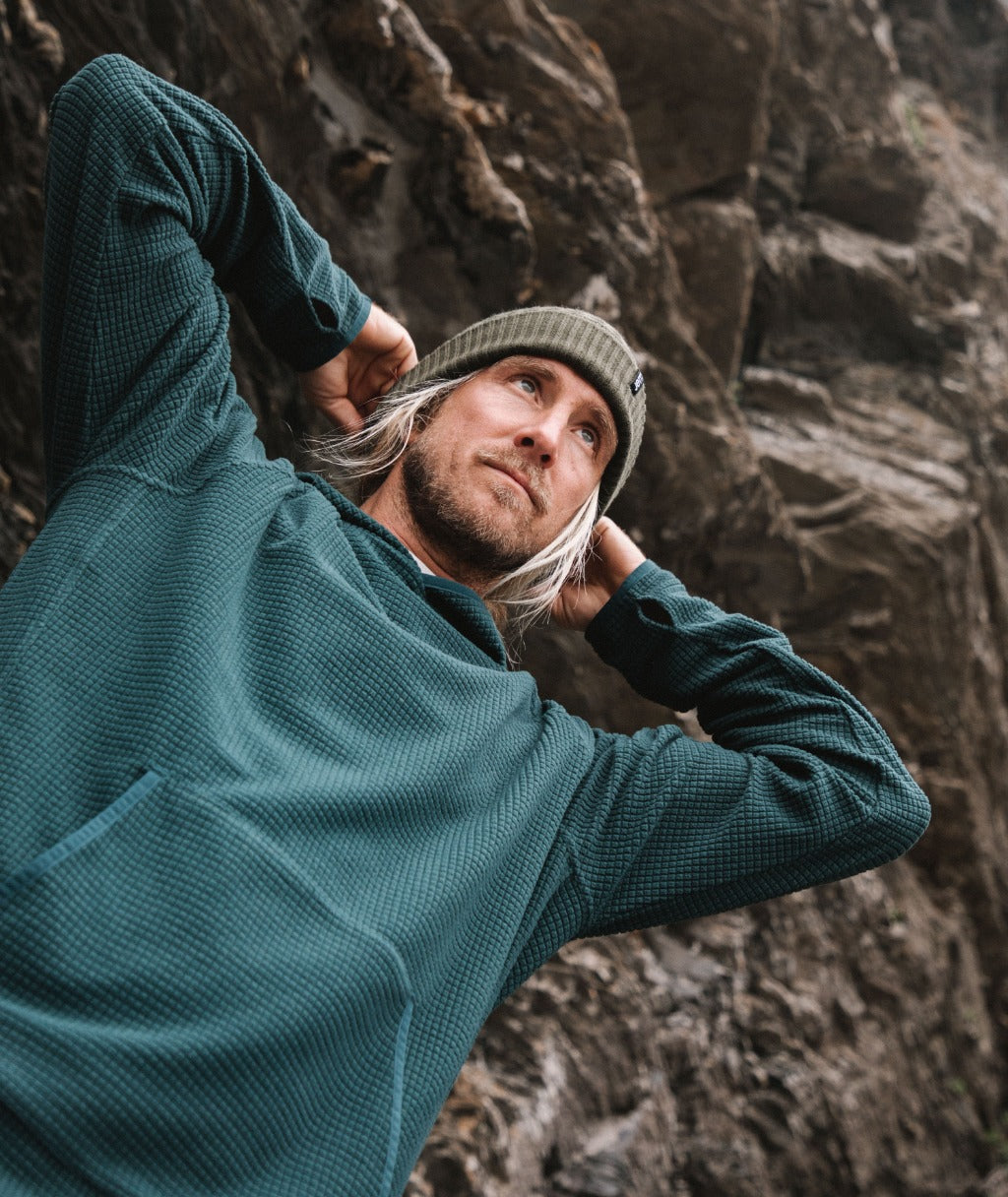 Manteo Tech Hoodie - Forest Green