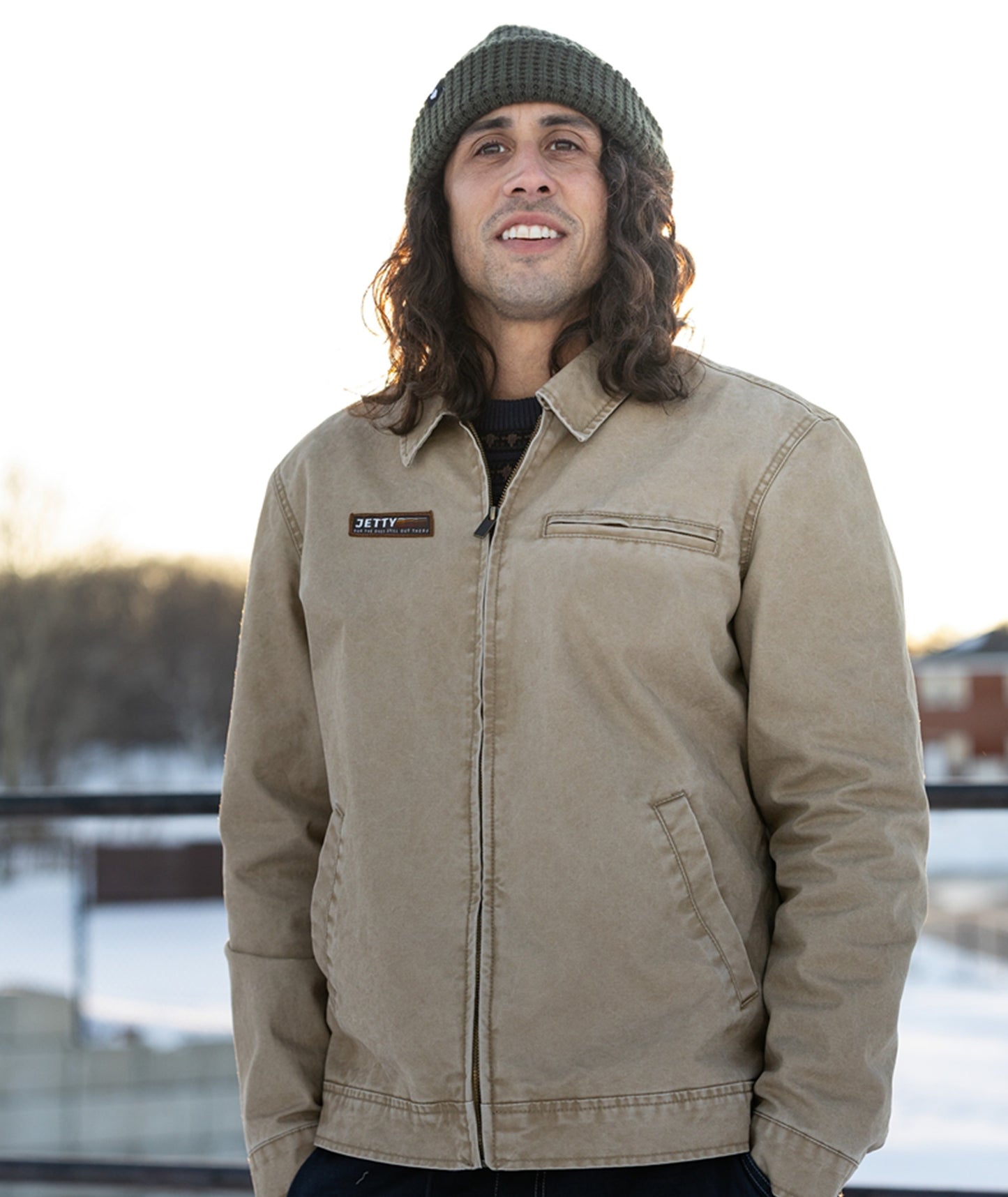 Bradley Canvas Jacket - Brown