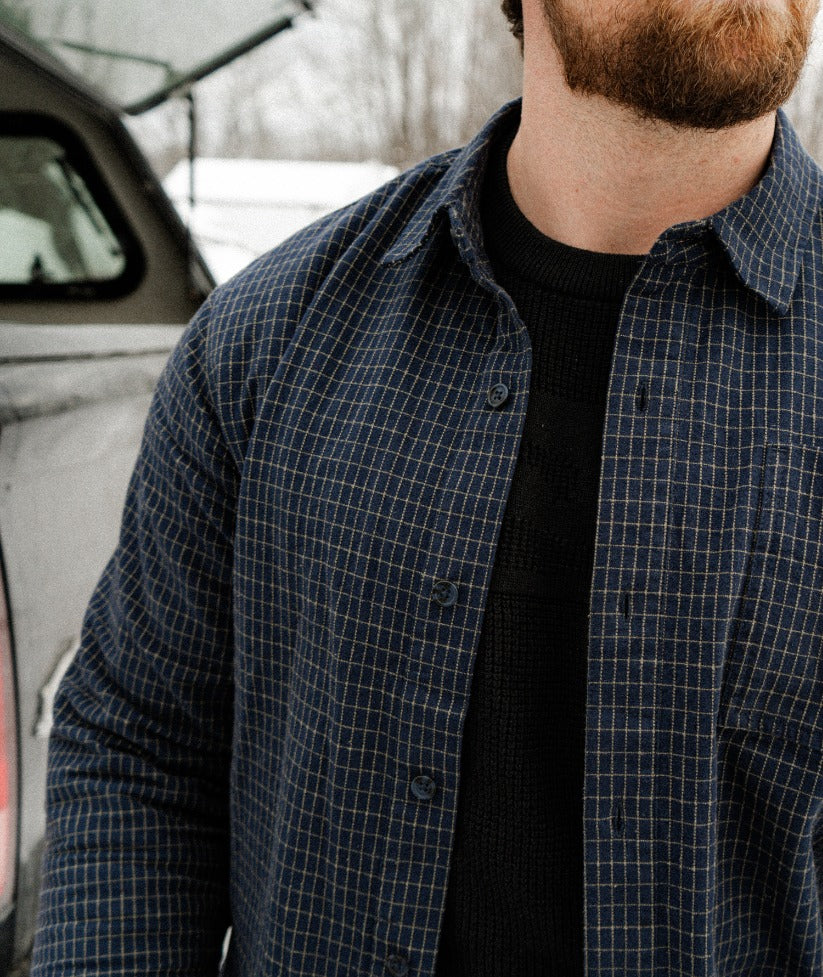 Folly Plaid Shirt - Navy