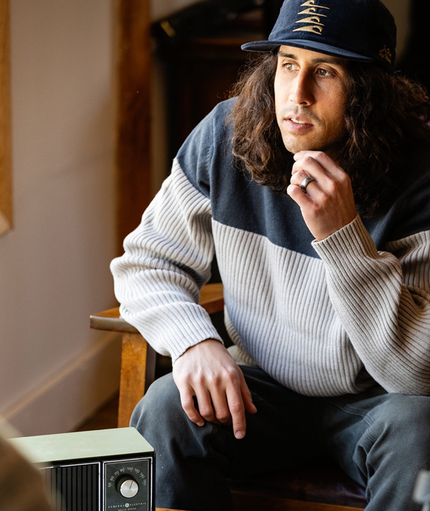 Knox Rib Sweater - Light Grey