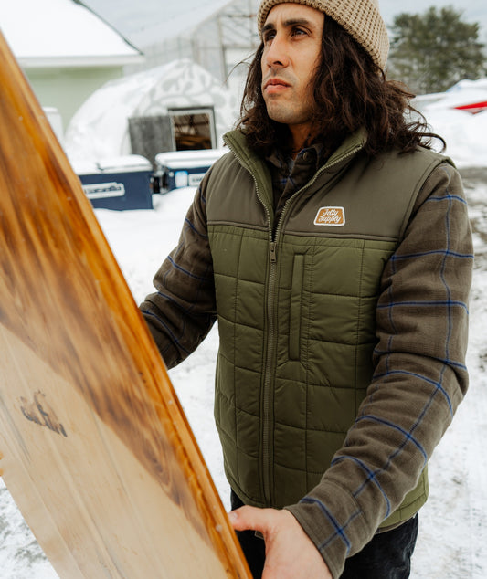 Terrace Vest - Olive Green
