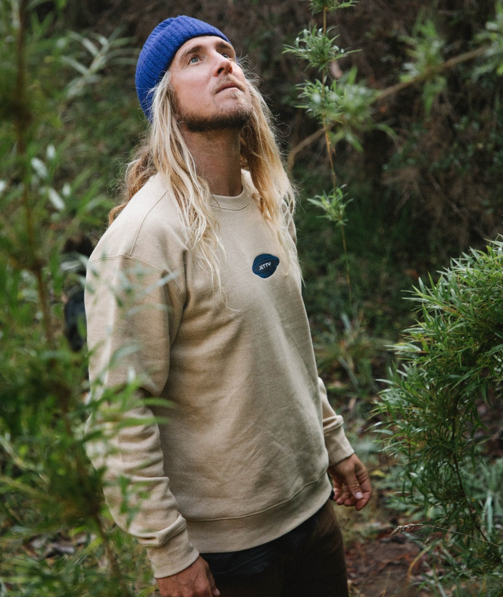 Trek Fleece Crewneck - Sandstone