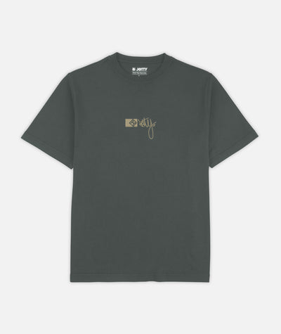Rock Script Tee - Graphite