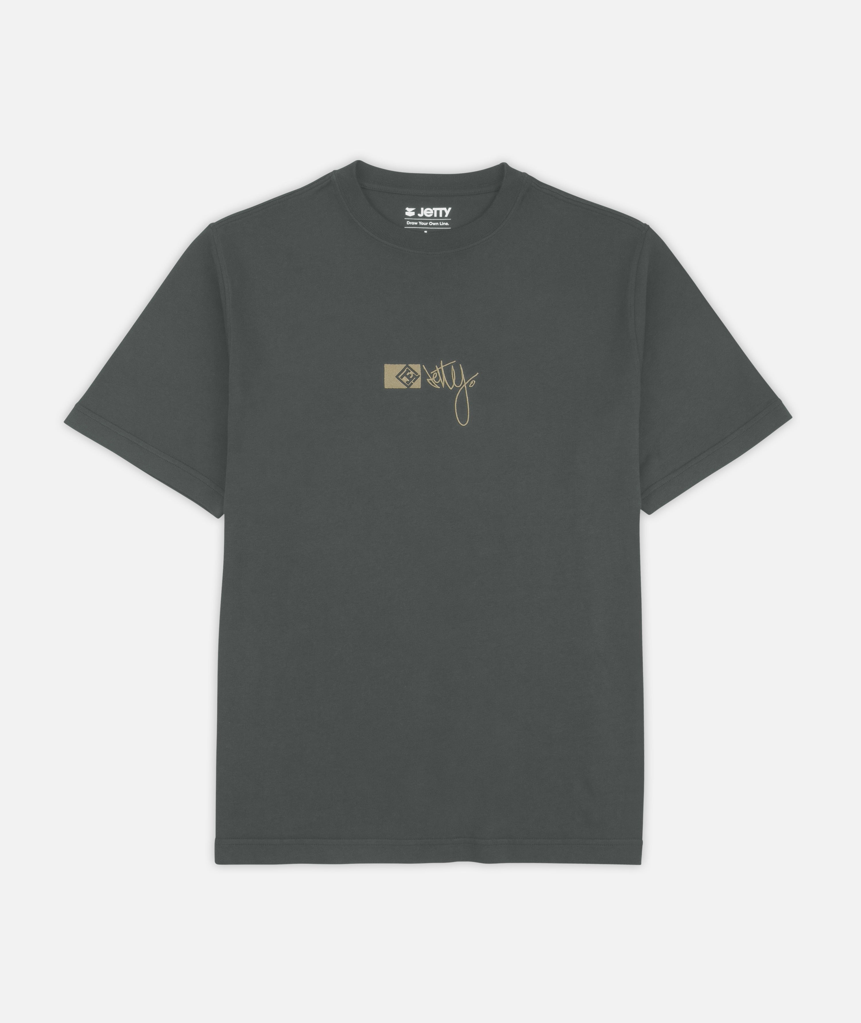 Rock Script Tee - Graphite