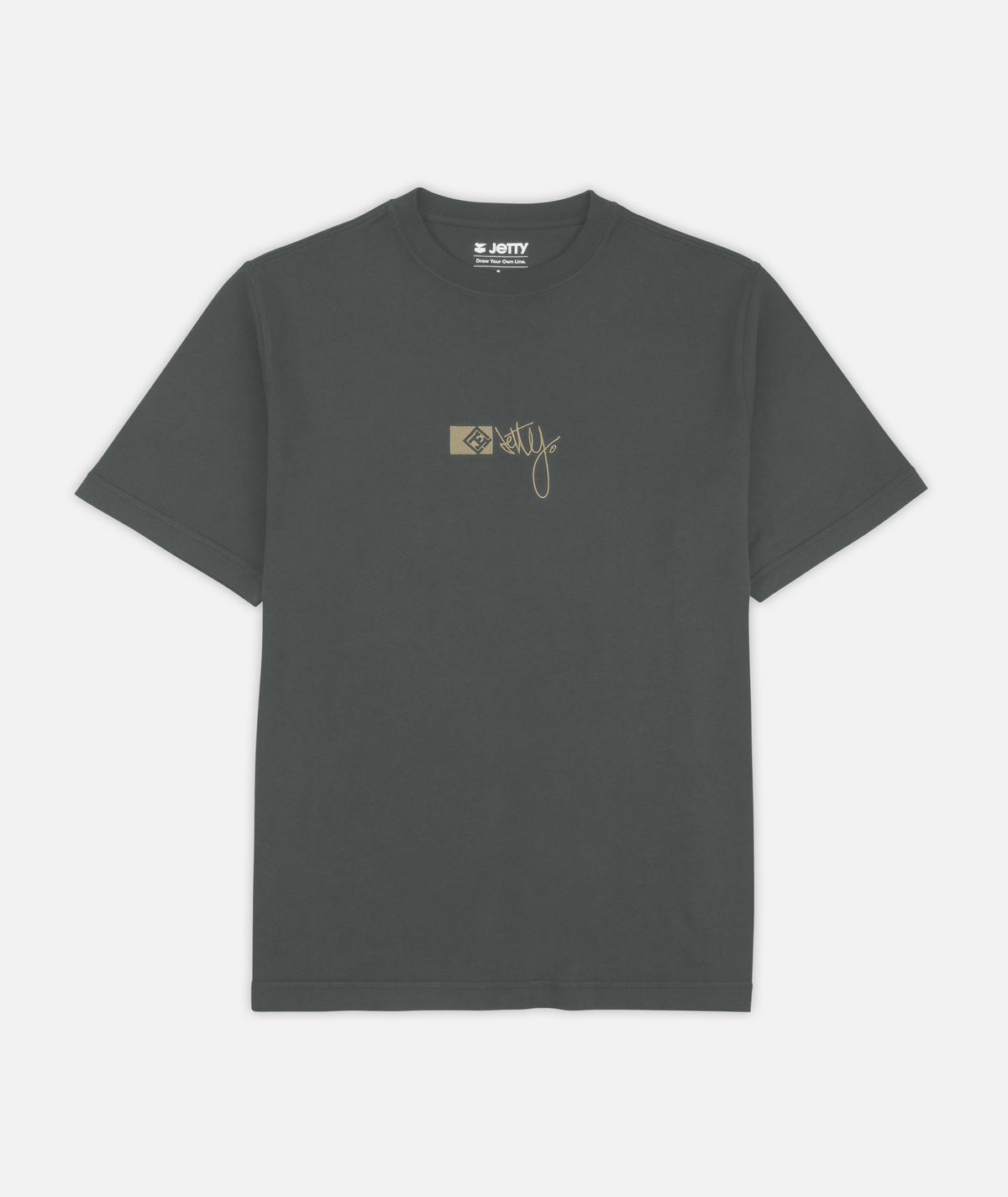 Rock Script Tee - Graphite