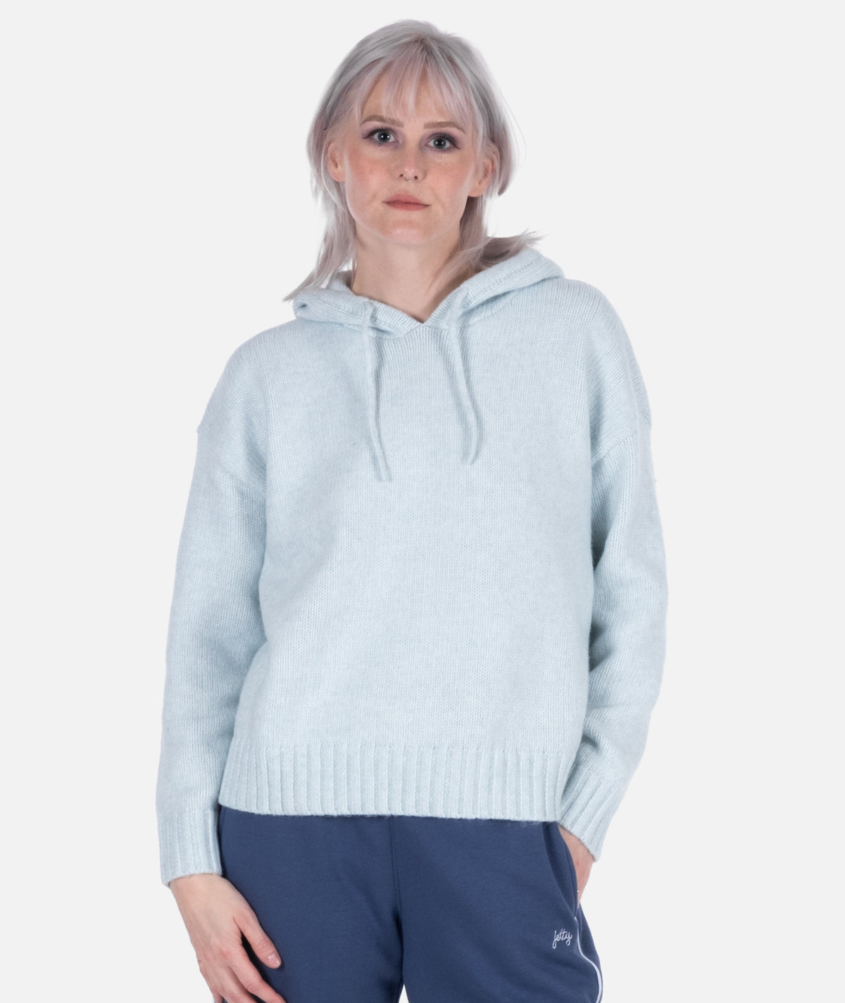 Beacon Jersey Hoodie - Light Blue