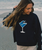SeaTini Jacquard Sweater - Navy