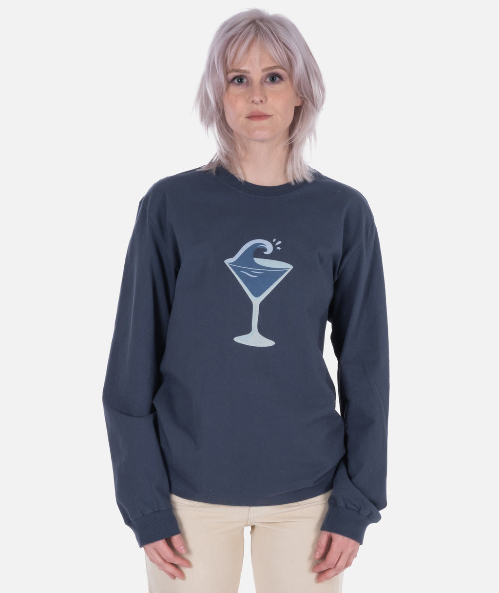 Seatini Long Sleeve Tee - Navy