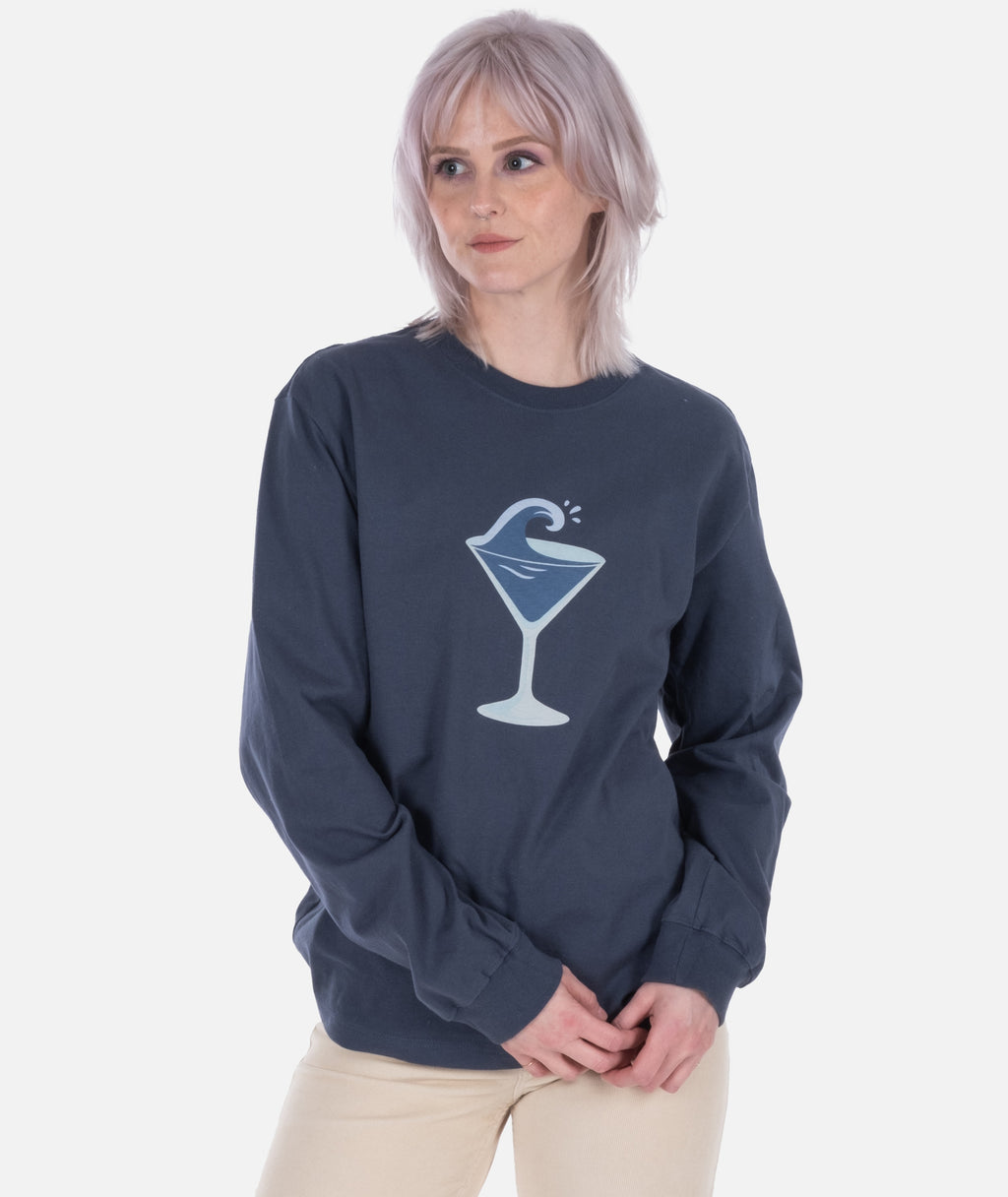 Seatini Long Sleeve Tee - Navy