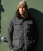Windward Collared Puffer Jacket - Black