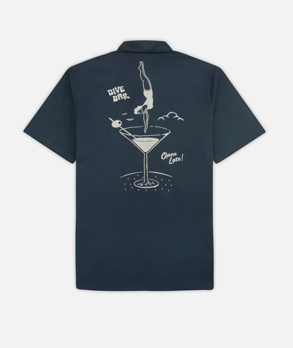 Maris Embroidered Shirt - Navy