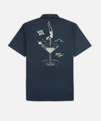 Maris Embroidered Shirt - Navy