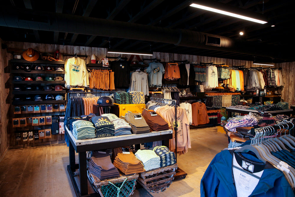 The interior of the HQ shop