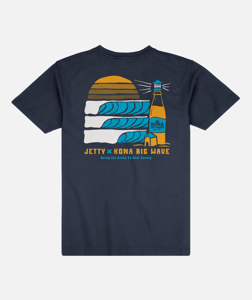 Jetty x Kona Lighthouse Tee - Navy - Jetty