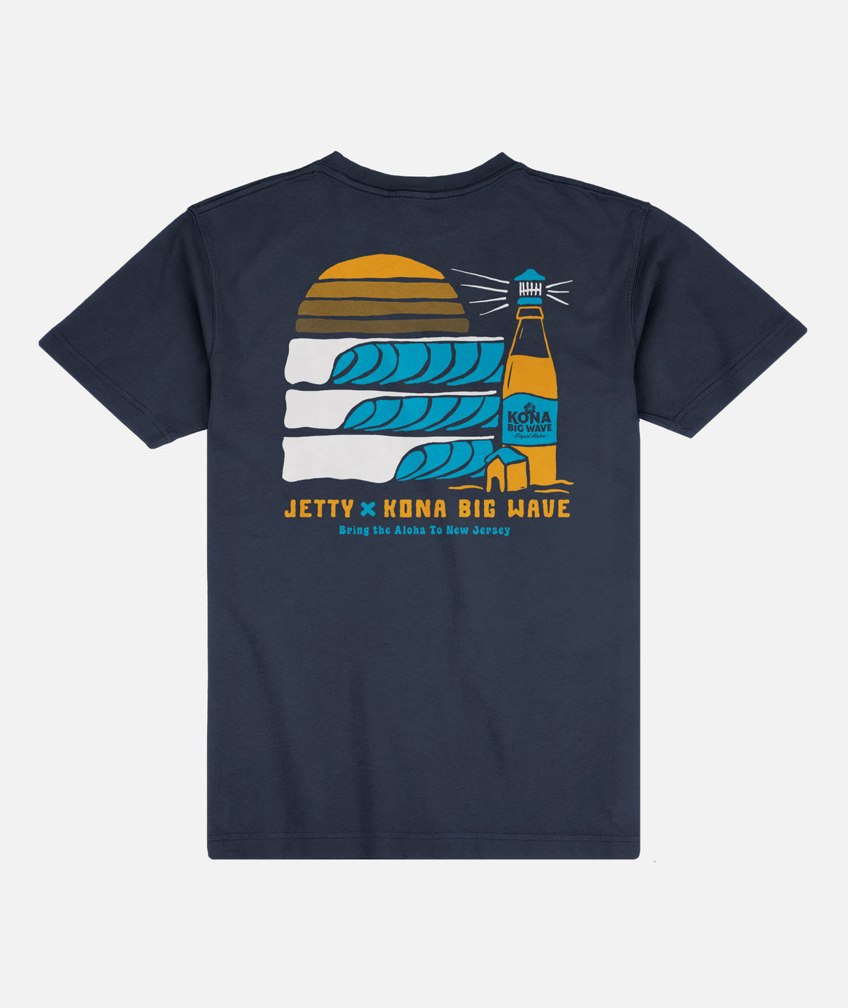 Jetty x Kona Lighthouse Tee - Navy - Jetty