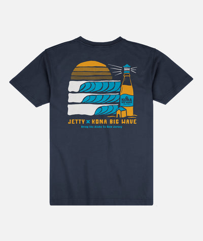 Jetty x Kona Lighthouse Tee - Navy
