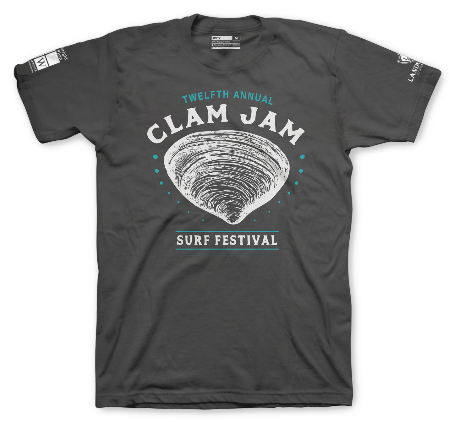 2018 Clam Jam Tee- Charcoal