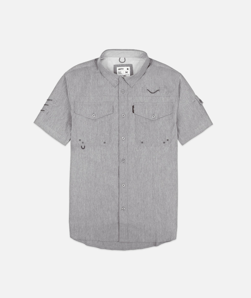 Bowline SS Guide Shirt- Heather Grey - Jetty
