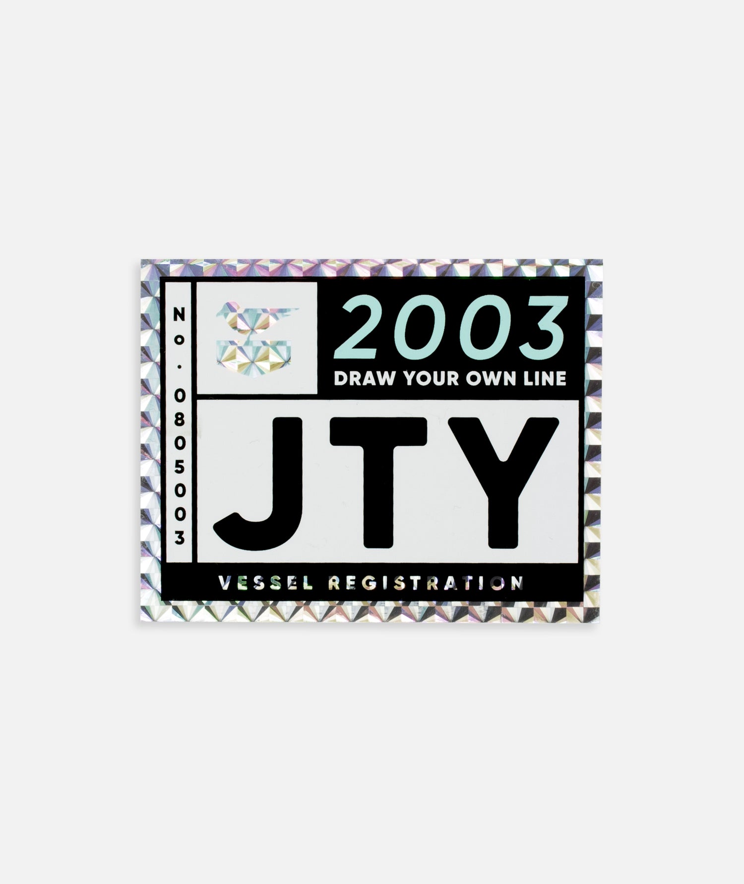 Jetty - Registrant Sticker - Black