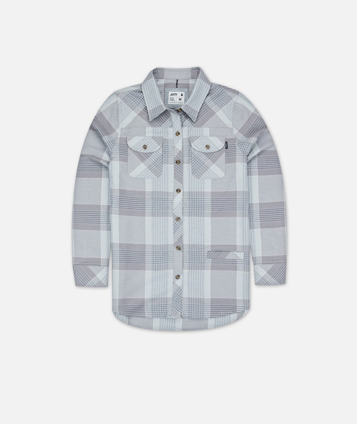 Tellulah Flannel Top - Grey - Jetty