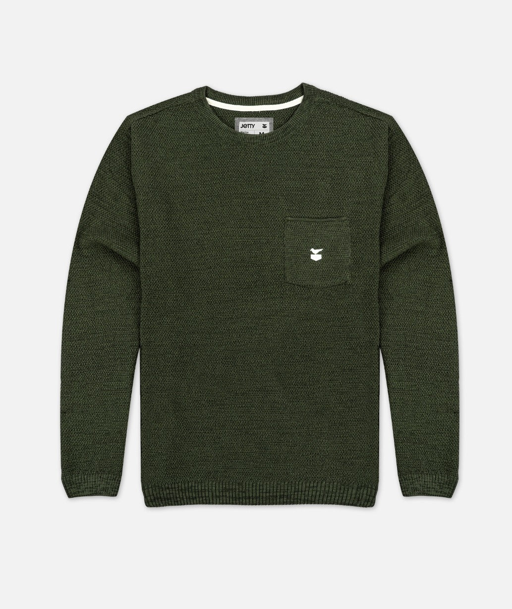 The Brine Sweater - Olive