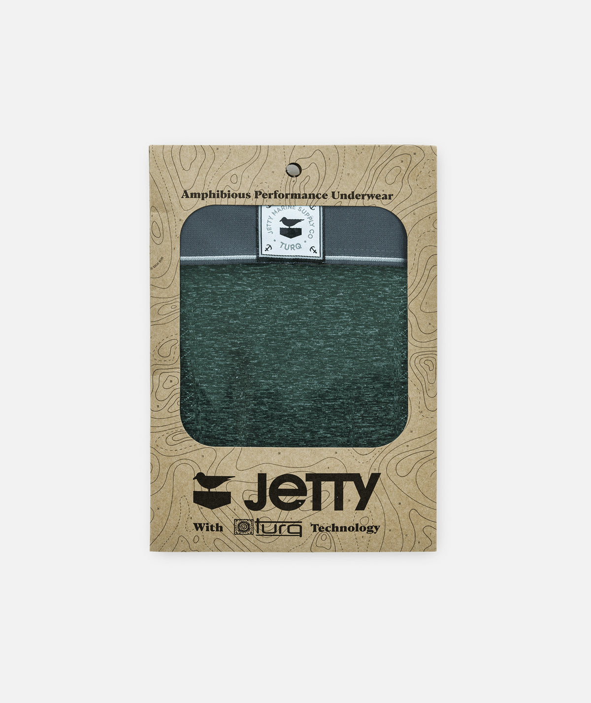 Jetty x Turq Amphibious Performance Briefs - Forest Green - Jetty